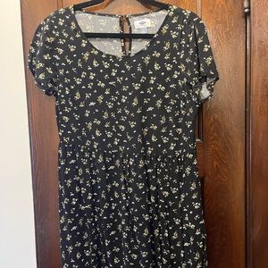 Black Floral Old Navy Dress
